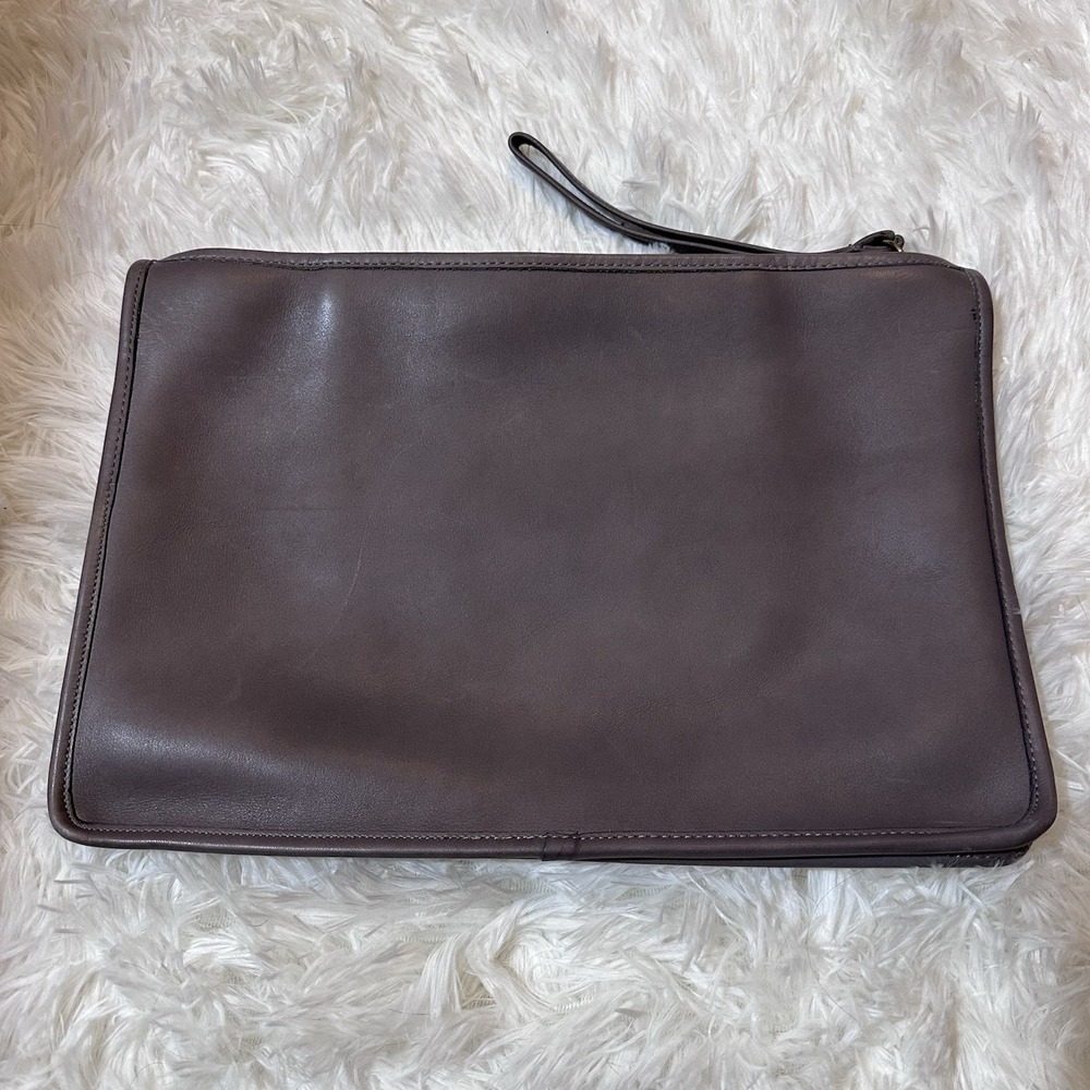 Vintage Coach Document Holder Leather Clutch Pouch Bag 6637 Made in New York USA